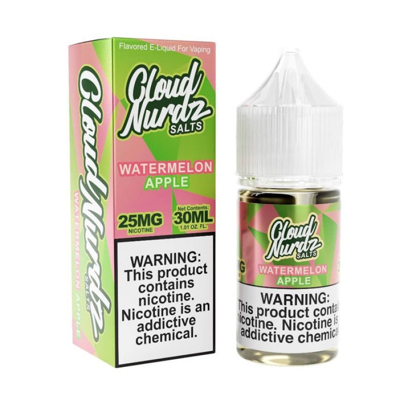 Cloud Nurdz Salts Watermelon Apple eJuice